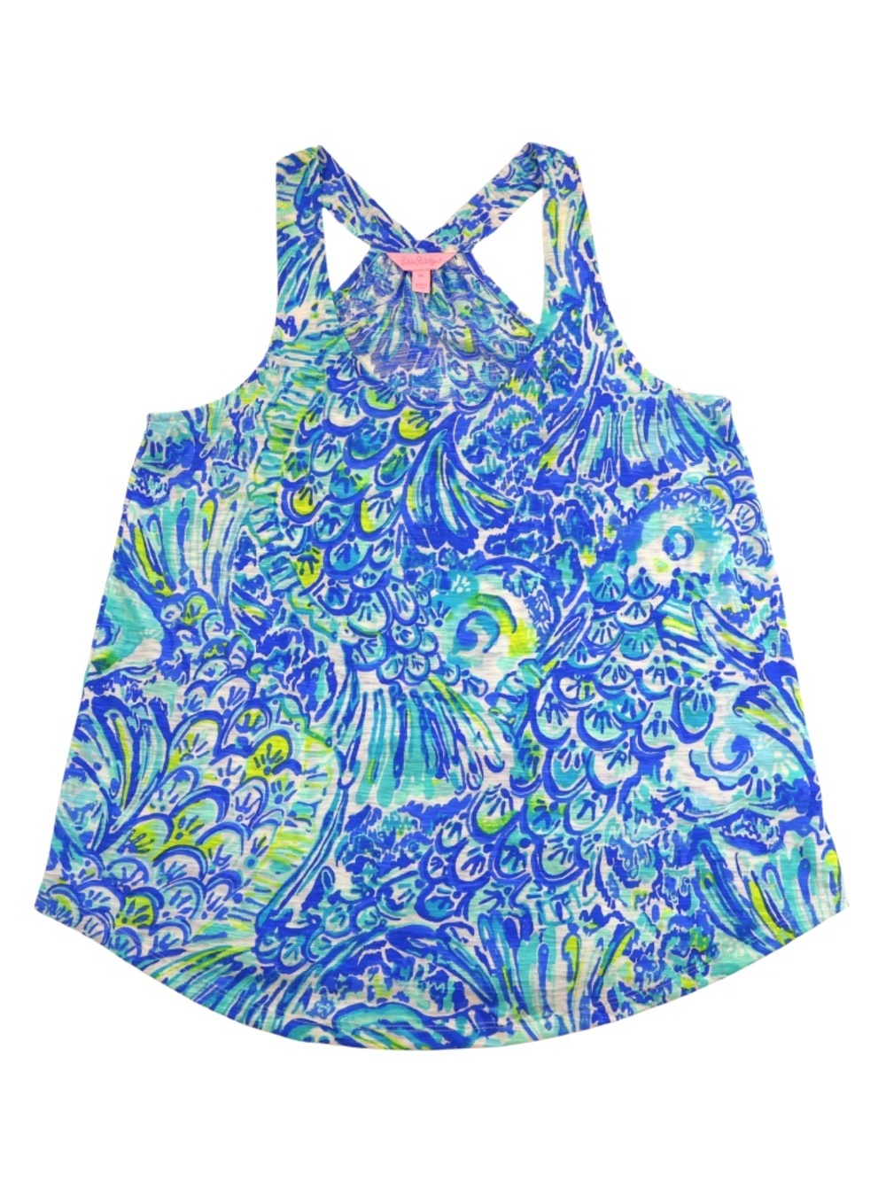 Lilly Pulitzer Racerback Tank XXS Colorful Signature Print Summer Top